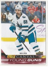 2022-23 Upper Deck Nick Cicek Young Guns Canvas #C367 UD Extended Series Rookie