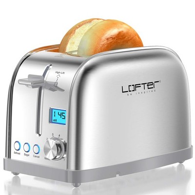 2 Slicer Toaster With Bagel Function Stainless Steel