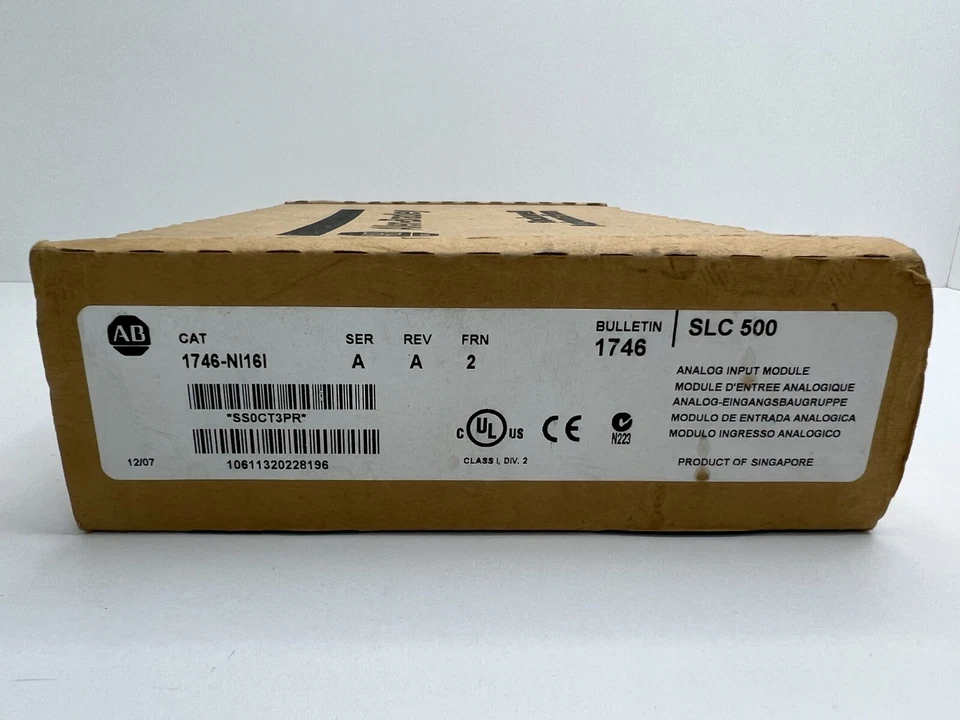 Allen-Bradley  AB 1746-NI16I /A SLC 500 Analog Current Input Module - NEW! - Image 2 of 4