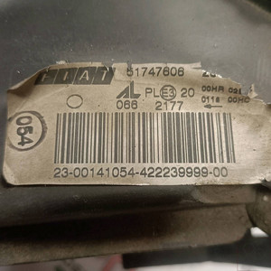 51747606 Projektor Rechts FIAT IDEA (2S) 1.9 MJ Active Mnv 5p/d/1910cc