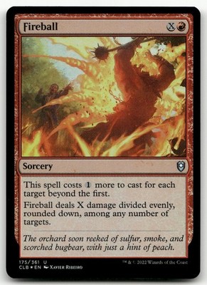 Fireball #175 (Foil) (NM) Baldur's Gate CLB Magic MTG