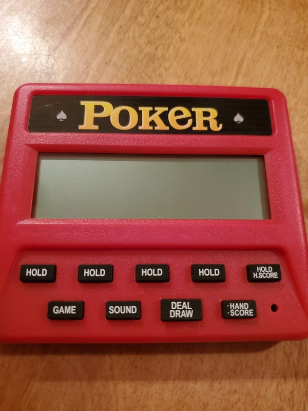Small 5 in 1 Handheld 5 In 1 Poker Electronic Game Portable Gambling Draw Deuces