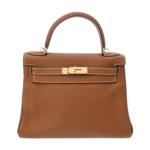 Hermes Kelly Handbag Togo Leather Gold #WB146