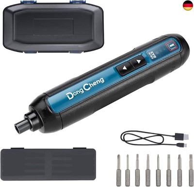 DongCheng Mini Akkuschrauber, 4V Akkuschrauber klein, 2000 mAh