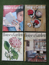 House & Garden 4 issues 1956 - Furniture DAY Juhl RACE John Sylvia Reid FABRICS