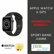 Apple Watch Series 6 44mm Space Gray Aluminum Case with Black Sport Band - GPS