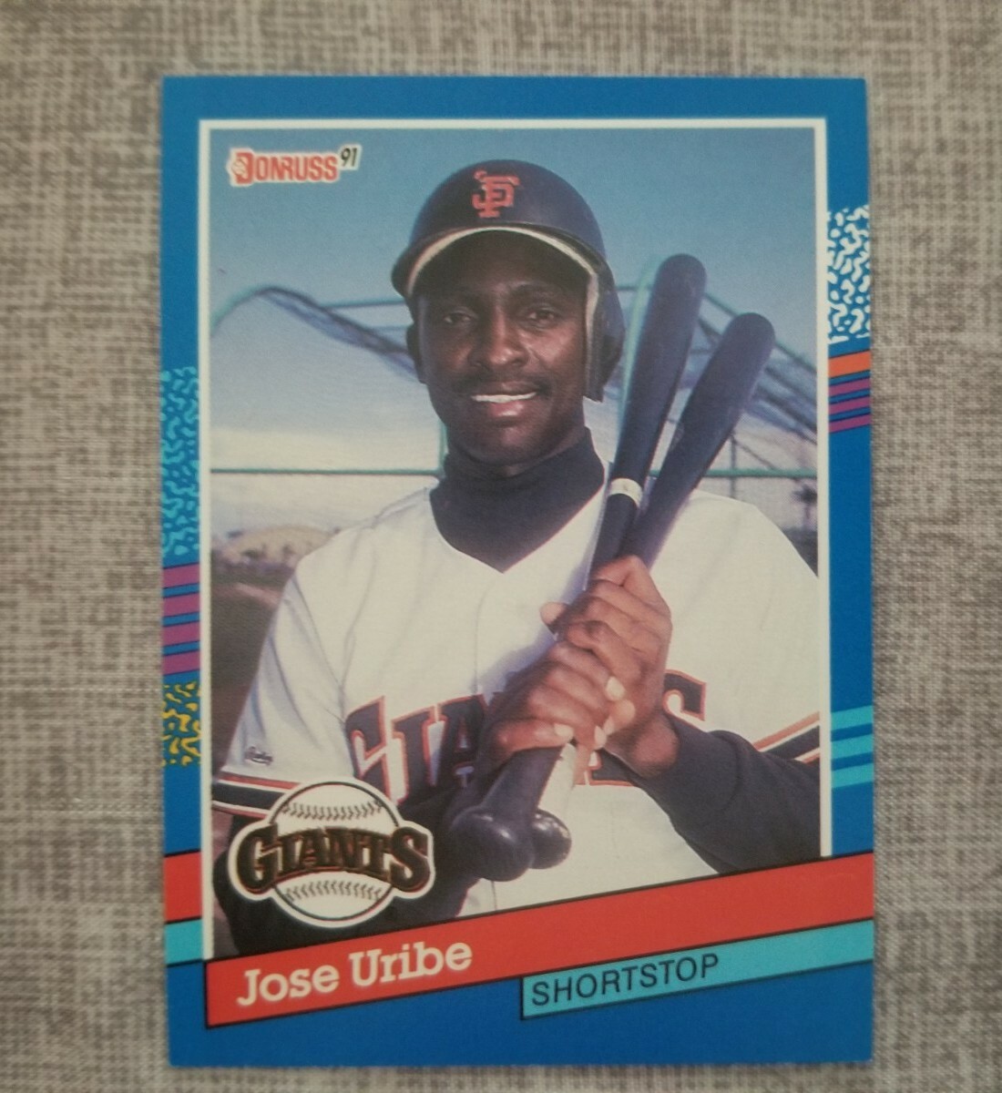 1991 Donruss Jose Uribe Rare ERROR CARD Wrong name and Birth  display picture 2