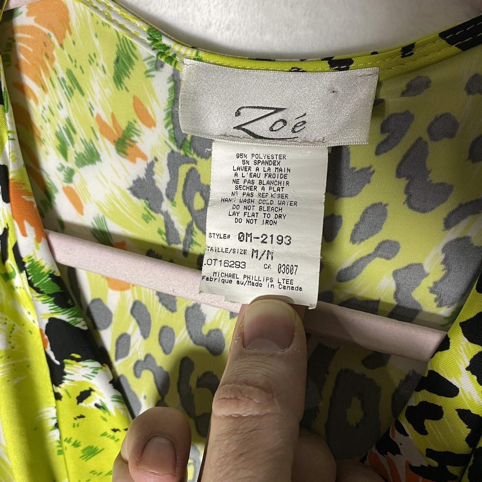 Zoe Leopard Print Top Blouse Size Medium Y2K Style Mob Wife Animal Print