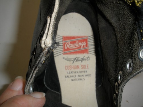 Vtg Rawlings High-Top Football Shoes Cleats Boots New (NOS) Size 10 Original Box - Picture 8 of 10