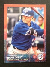 2015 Topps MINI Online Exclusive RYAN GOINS RED #1/5 MADE Blue Jays #677