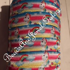 Unicorn foe unicorn elastic unicorn hair ties Lularoe foe rainbow foe cloud- 5/8