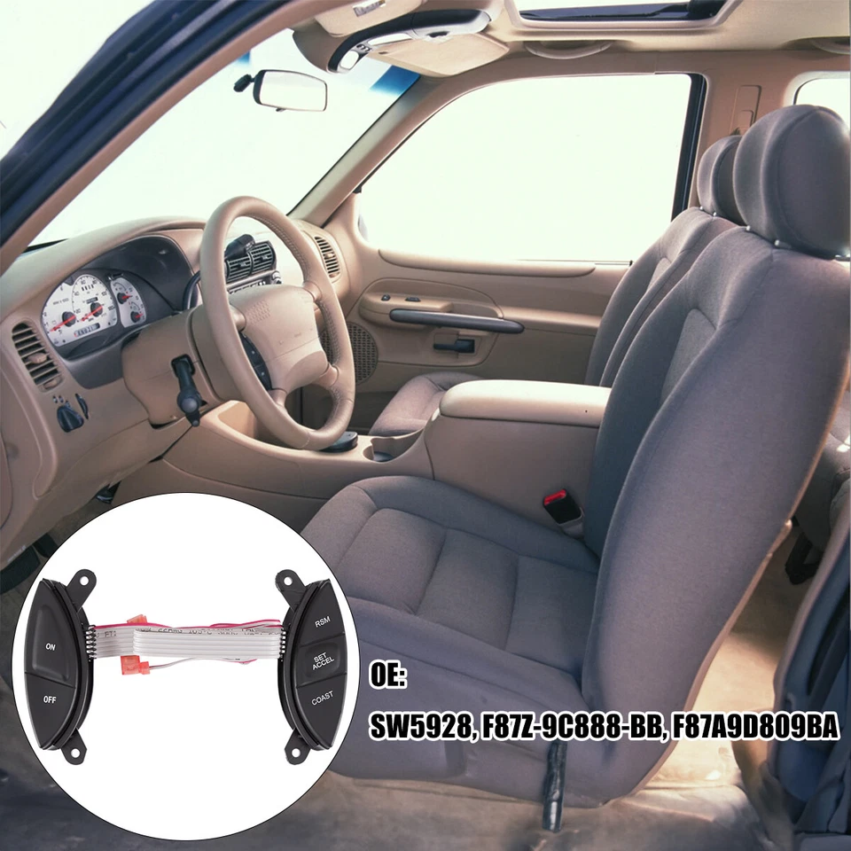 For 1998-2005 Ford Explorer Ranger Steering Wheel Cruise Control Switch Kit Foto 3 de 4