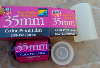 RITE AID COLOR PRINT FILM ~35 mm ~  24 EXP. ~ GOOD TO 10/2001 ~ ''NEW'' IN BOX
