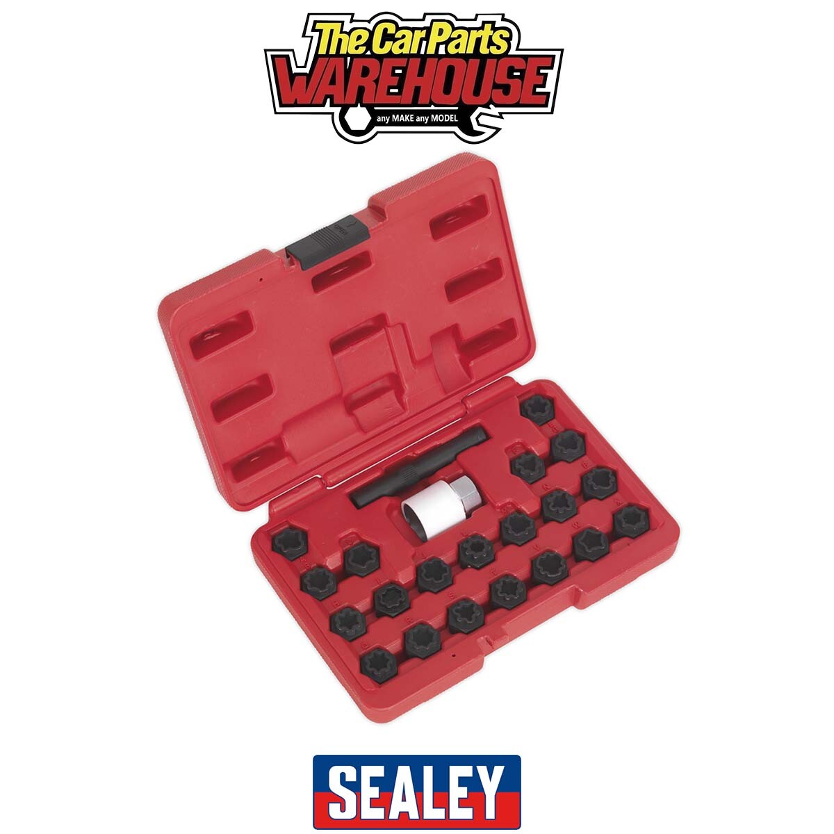 Sealey SX206 Locking Wheel Nut Key Set for Audi 22pc