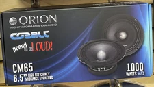 6.5” orion car speakers midrange
