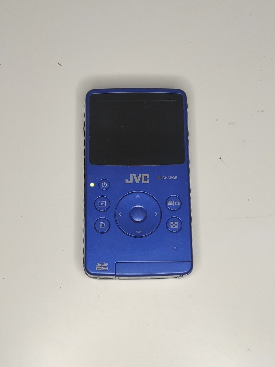 JVC Picsio GC-FM1AU Mini Camcorder Camera Blue Navy **PARTS OR