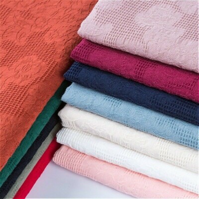 Baumwolle Blumen Jacquard Stoff Handwerk für Kleid Hemd Bluse Stoff Kostüm Weich