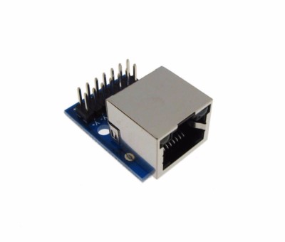 RJ45 Ethernet Connector Breakout Board Module 180 Vertial Screw terminals Grn