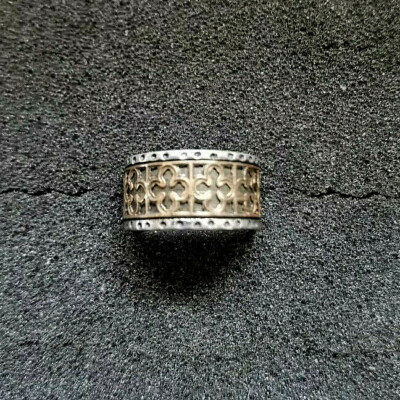 PLANTAGENET ring pewter R58 Alchemy Gothic