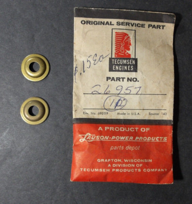 NOS Tecumseh 26957 Valve Cap / Keeper Lot of Two Genuine OEM Service Part
