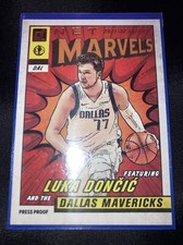 2021-22 Panini Donruss Net Marvels Gold Press Proof #1 Luka Doncic Mavericks