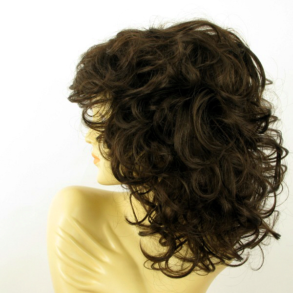 Perruque Mi-longue Bouclée Blond Cuivré - Ref JAMELIA 27 - Synthétique - Neuf Avec étiquettes
