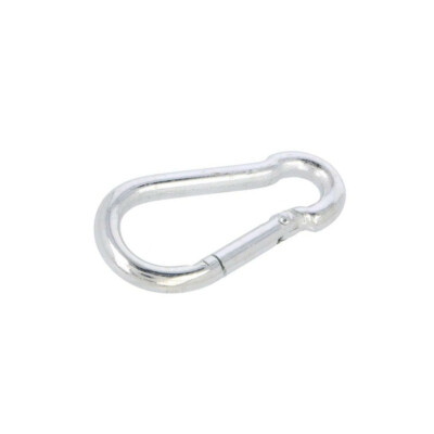 10X KSO.5.50 Karabiner Stahl für Seile 50mm Zink Größe: 5mm DROMET