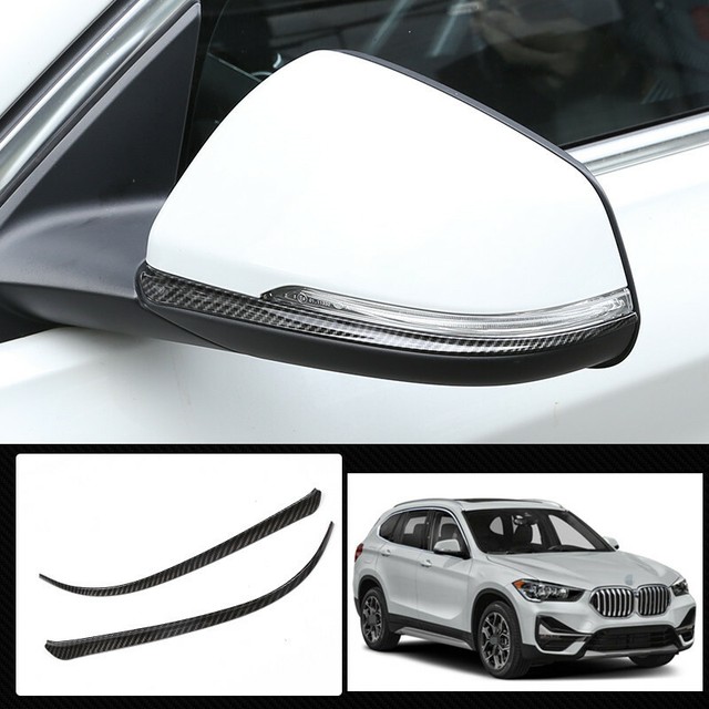 For BMW X1 20162020 F48 carbon fiber Rearview Side Mirror Cover Trim