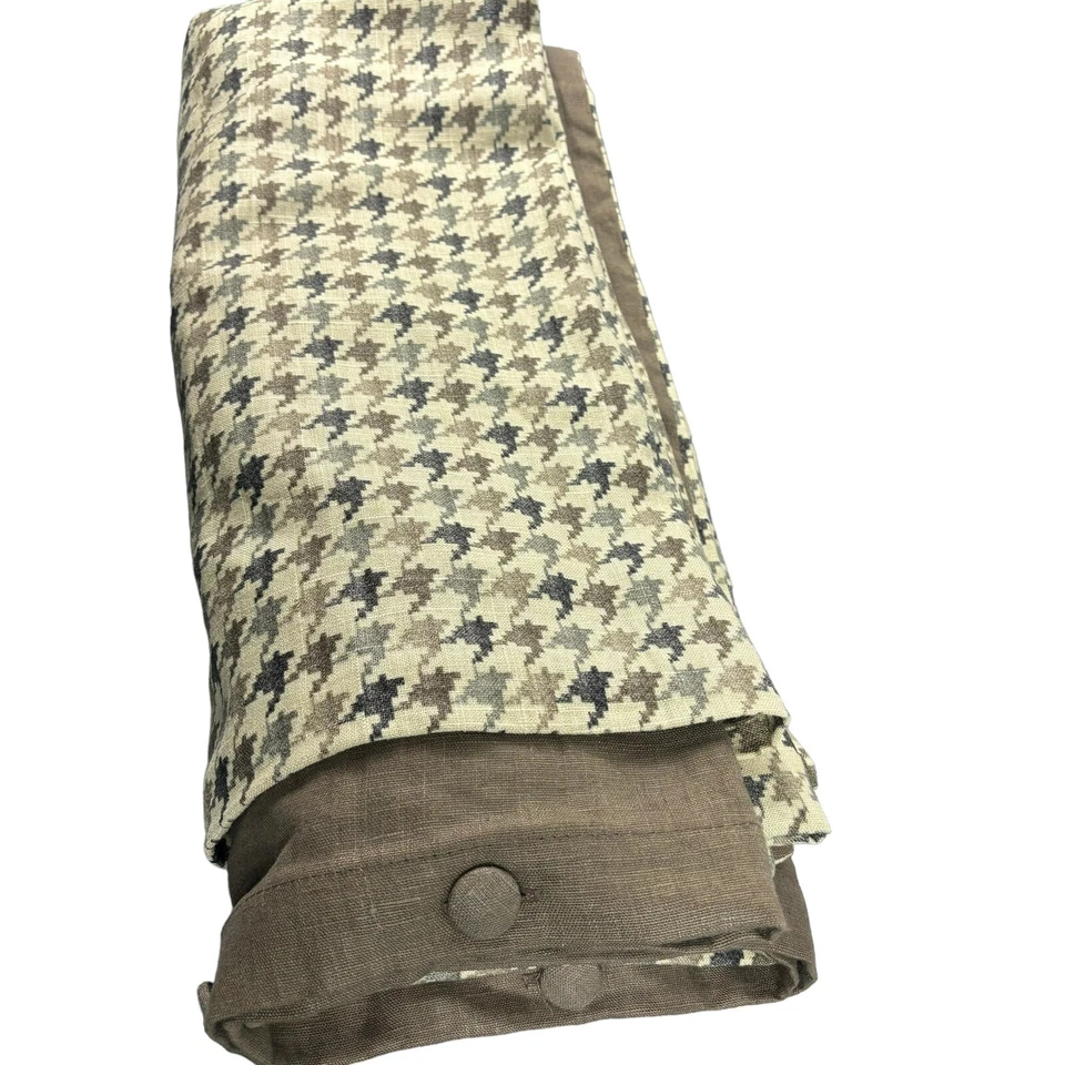 Capa de edredom tamanho completo Eastern Accent nicho espinha de peixe mistura de linho 78” X 88” - Imagem 3 de 4