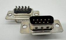 10x DB9 D-SUB 9-Pin Male Connector Assembly Solder Type Socket