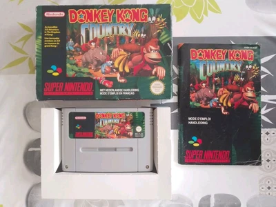 DONKEY KONG COUNTRY COMPLET 100% ORIGINAL SUPER NINTENDO PAL FAH SNES - Photo 1/4