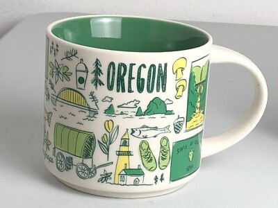 Starbucks Been There Coffee Mug Series Oregon 14oz