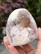 Large Brazilian Pink Amethyst Crystal Geode Freeform AAA+ 427g 46