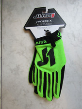 NWT Just 1 Off Road J Force X Motorcycle Fluo Green MX Youth Gloves Childrens 06