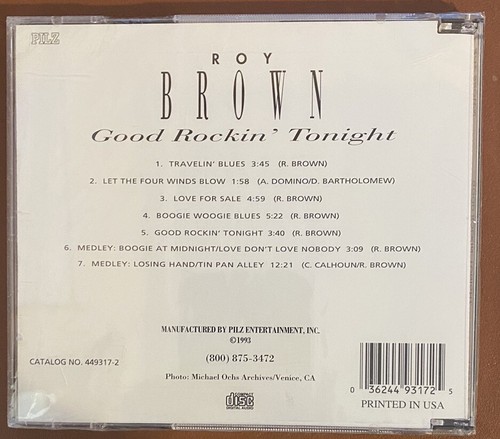 Roy Brown - Good Rockin' Tonight - 1993 NEW SEALED CD #3 - Picture 2 of 2