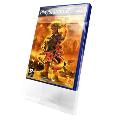 GAMING CAVE Box Protector PS2 Playstation 2 Game Plastic Display Case UK Based (10 Pack)