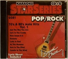 SOUND CHOICE STAR SERIES POP/ROCK - 70'S 80'S MALE HITS VOL 1 SC2081 - RARE
