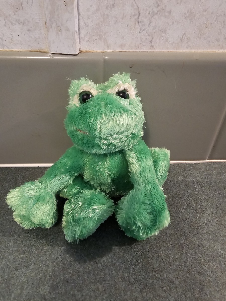 Russ Berrie Plush Green Fruggy Frog Stuffed Animal 5” Doll Small