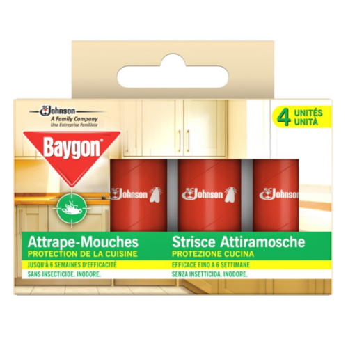 6 PZ BAYGON STRISCE ATTIRAMOSCHE DA 4 PROTEZIONE CUCINA INODORE