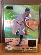 Trevor Bauer VR 2021 Stadium Club Black Foil Parallel Los Angeles Dodgers /99