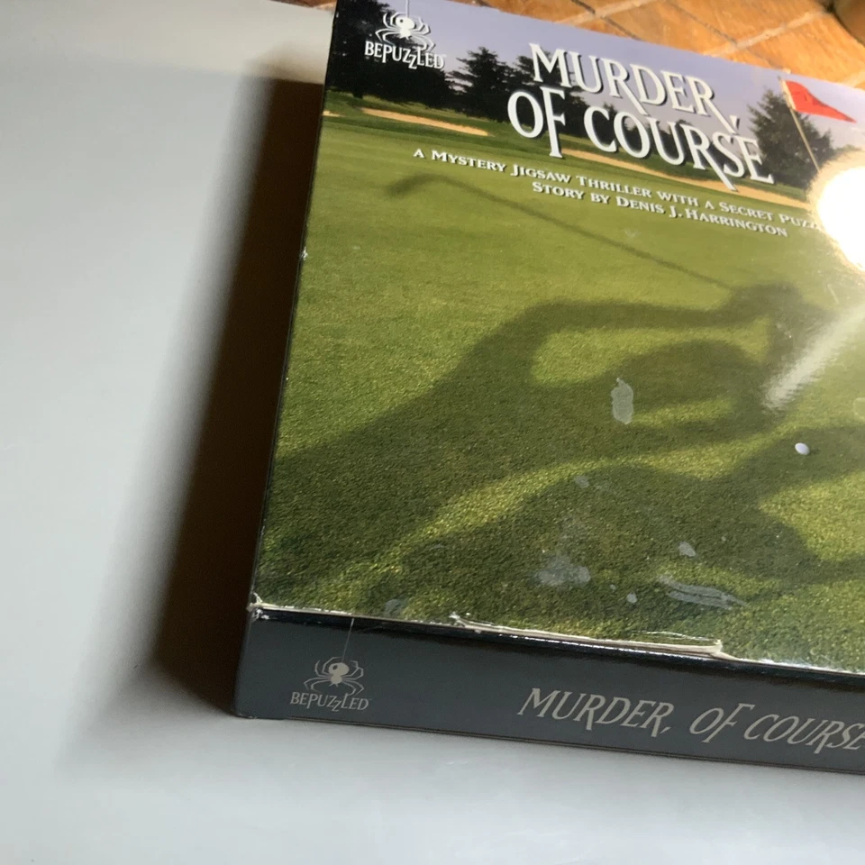 Murder Of Course - Bepuzzled 1994 A Mystery Jigsaw Puzzle Thriller - 1000 Piezas Foto 2 de 4