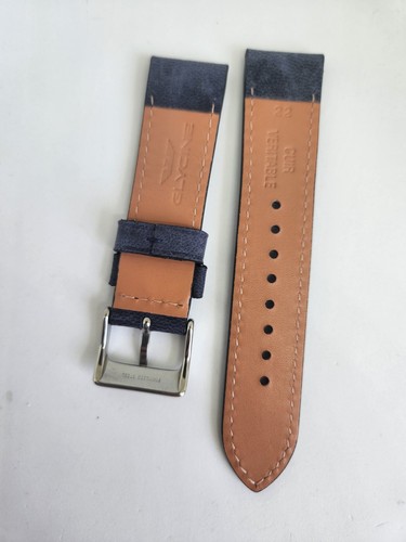 FABRICANTE DE EQUIPOS ORIGINALES Glycine F104 22 mm correa de cuero azul pulsera para modelo GL0127, etc. - Imagen 2 de 2