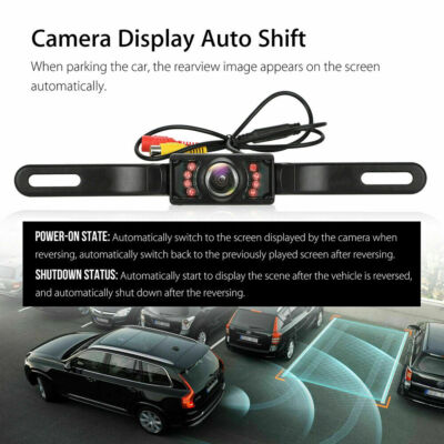 Rear View Camera Kit Car LCD Screen HD Digital Color Car License Plate 5 inch #A
