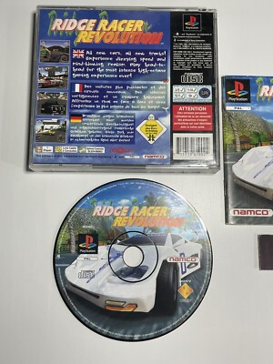 RIDGE RACER - NOTICE & JAQUETTE ARRIÈRE 100% ORIGINAELS SONY PS1 NTSC JAPANESE