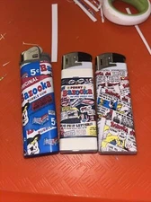 3 Clipper Lighters Custom Scripto Lighter Bazooka, Joe Vintage Refillable
