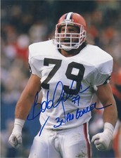BOB GOLIC  CLEVELAND BROWNS  3 X PRO BOWL  ACTION SIGNED 8x10