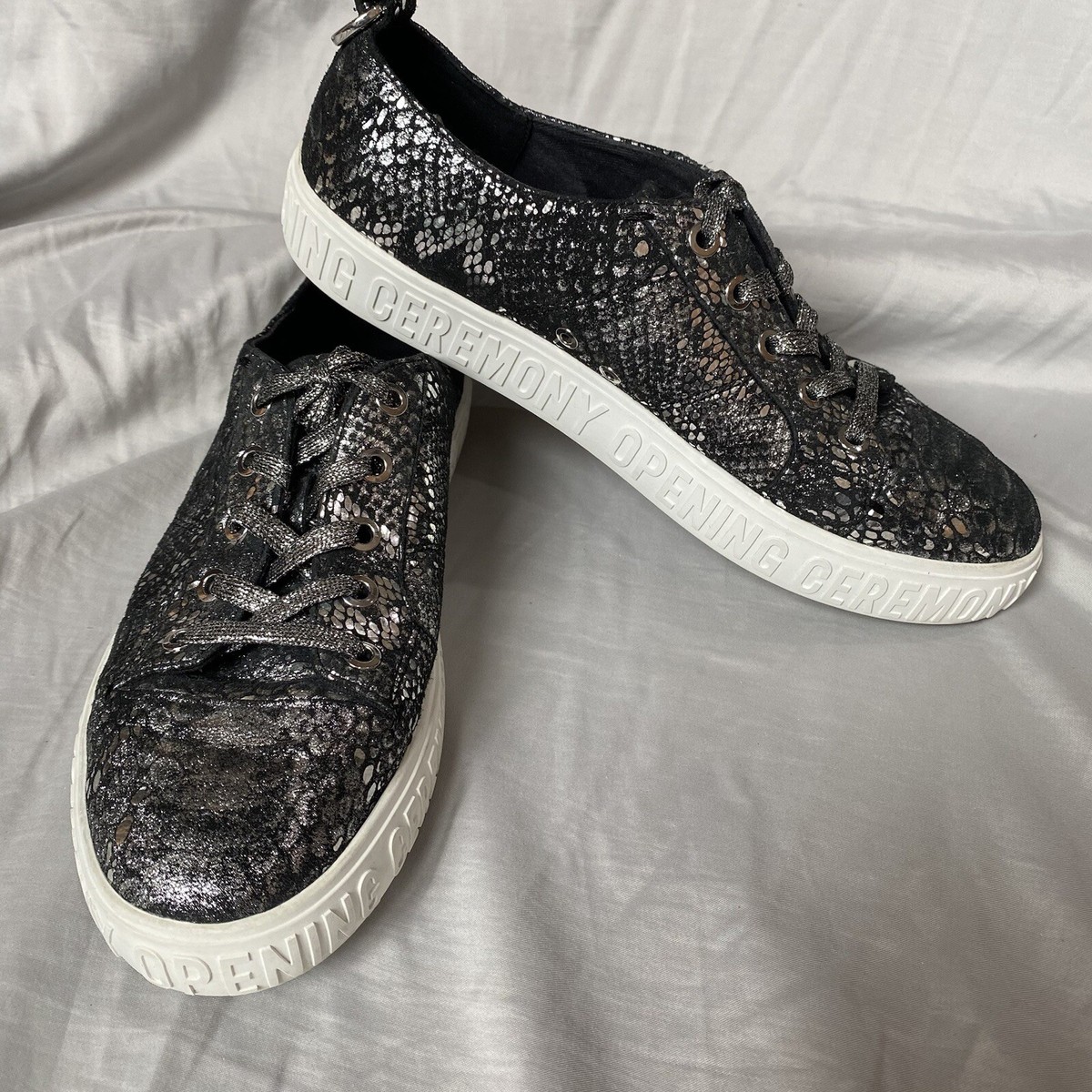 Opening Ceremony snake skin shoes VANS Opening Ceremony Red White Snake Checker Sneakers  main image 4