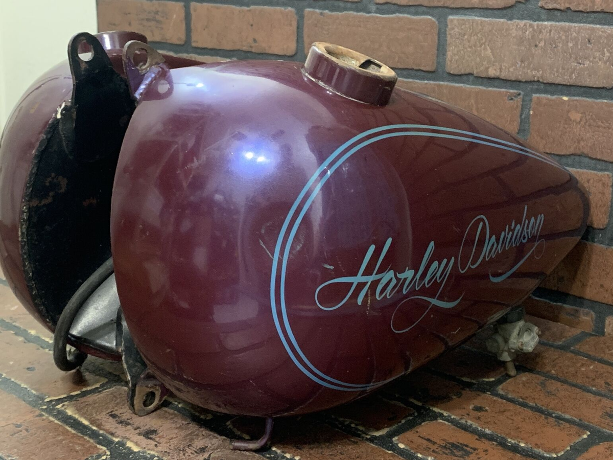 Harley-Davidson 分割タンク Amazon | ハーレー ファットタンク 3.5ガロン エンブレム付き