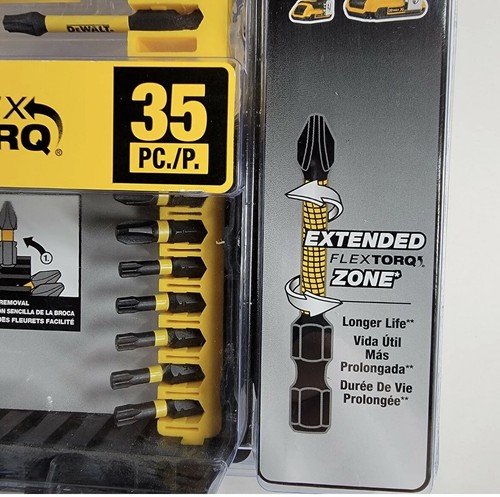 Dewalt Impact FlexTorq 35-Piece Steel Shank Screwdriver Bit Set DWA2NGFT35IR New - Imagen 6 de 9