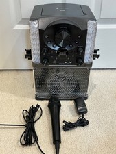 NEVER USED Singing Machine SML625BTBK Lights Bluetooth CD Karaoke System Black